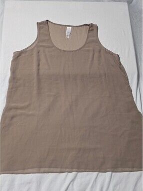 Sheer Taupe Basic Tank ✨